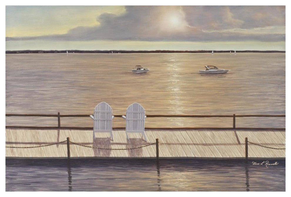 "On the Bay" Digital Paper Print by Diane Romanello, 38"x26"