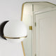 Modern Glass Wall Sconce, Matte Black/Aged Brass