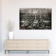 "Paris at Night" Reverse Printed on Tempered Glass With Silver Leaf Wall Art