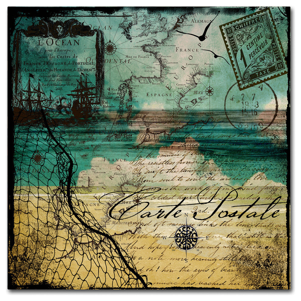 Color Bakery 'Ocean Clouds I' Canvas Art, 14x14
