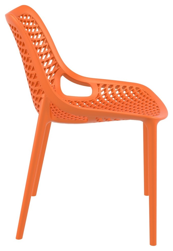 Compamia Air Dining Side Chair, Set of 2, Orange