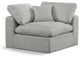 Comfy Beige Linen Textured Fabric Modular Chair, Grey, Linen Textured Fabric, Corner Chair