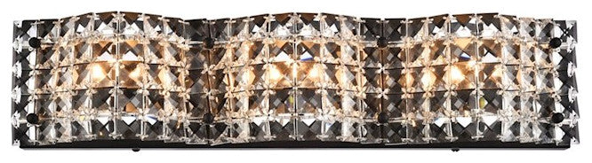 Living District Tate 3-Light Bath Sconce Black