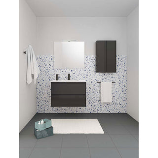 32" Wall-Mount 2 Drawers Anthracite Vanity Cabinet Sansa by Royo