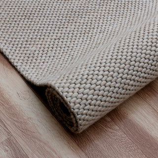 Camden Ivory/Beige Transitional Solid Wool Indoor Area Rug, 9' x 12'