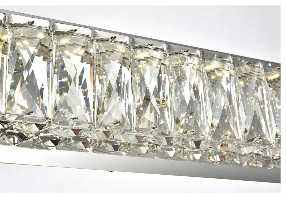 Monroe Integrated LED Chip Light Chrome Wall Sconce