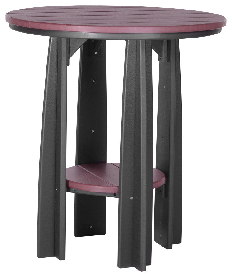 Poly Balcony Table, Cherrywood & Black