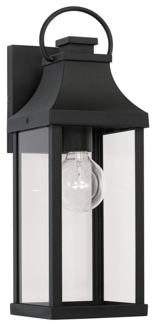 Bradford One Light Outdoor Wall Lantern, Black