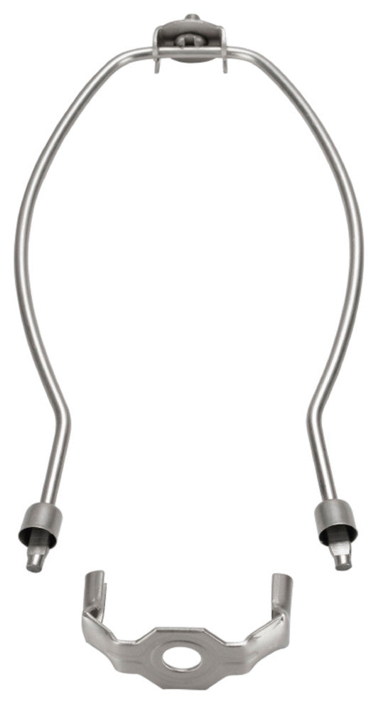 Aspen Creative 20007-26, 10" Heavy Duty Lamp Harp With Saddle Satin Nickel 6Pk