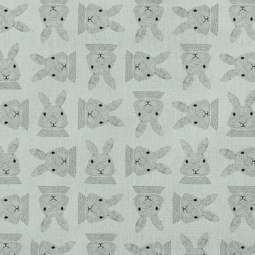 Criss Cross Bunnies Easter Decorative Throw Pillow, Breezeway Green, 26x26"