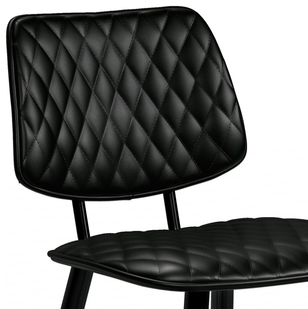 Raya Counter Height Stool, Set of 2, Black