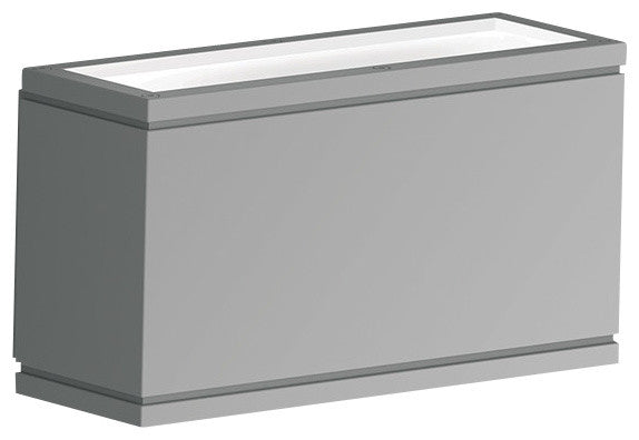 WAC Lighting Rubix LED Outdoor Rectangular Up and Down Wall Light, Graphite