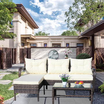 Gewnee Outdoor patio Furniture sets 3 piece Conversation set