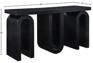 Westbourne Veneer Console Table, Black