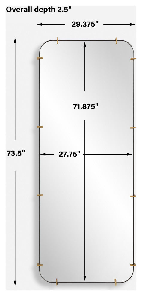 Uttermost - 09978 - Mirror - Pali - Antiqued Brushed Gold