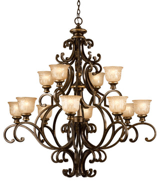 Norwalk 12 Light Chandelier, Bronze Umber