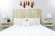 Solid Wood Headboard with Smooth Natural Wood Grain, Wall Mounted, Farmhouse, Sagewash, Queen