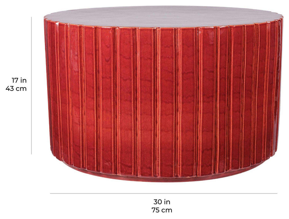 Katra Cocktail Table, Plum