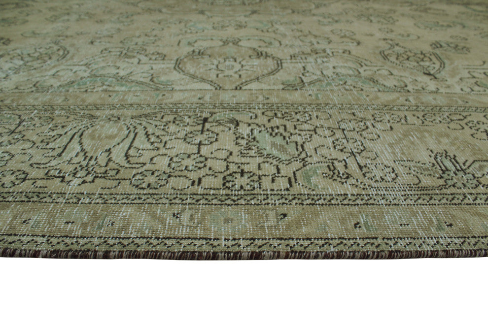 Fine Vintage Distressed Leena Beige Rug