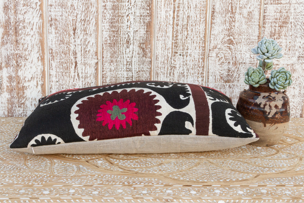 Tahmina Gul Suzani Lumbar Pillow