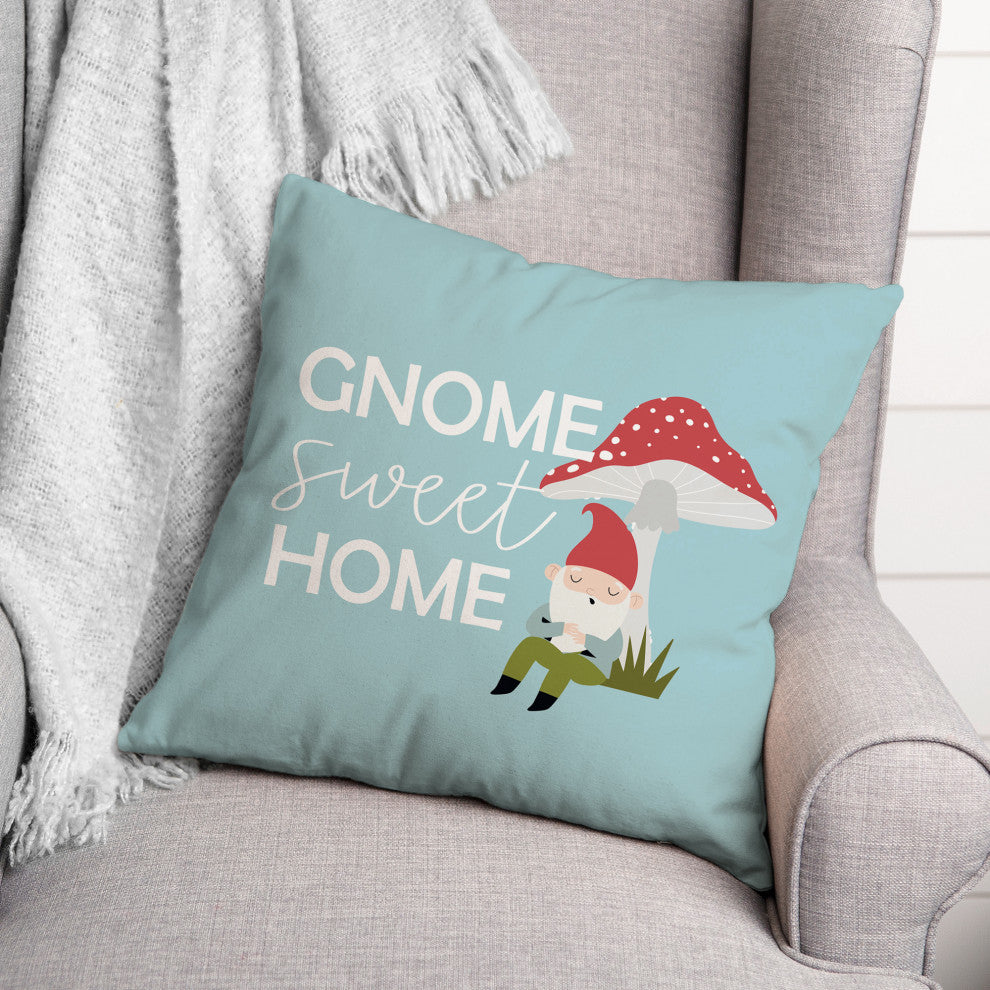 Gnome Sweet Home 3 18x18 Spun Poly Pillow