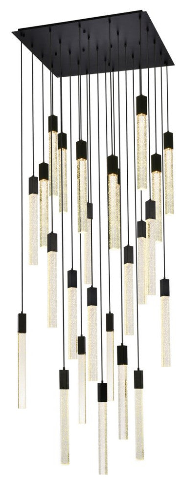 Wade 25-Light Pendant, Black