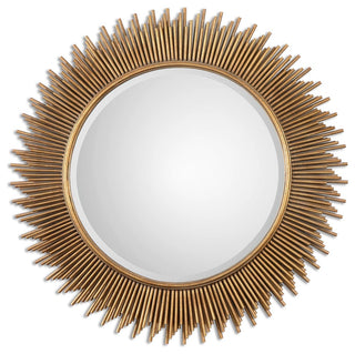 Uttermost Marlo Round Gold Mirror