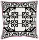 Surya Eleonore ELN-005 22"x22" Pillow Kit, Ivory/Bright Pink/Black