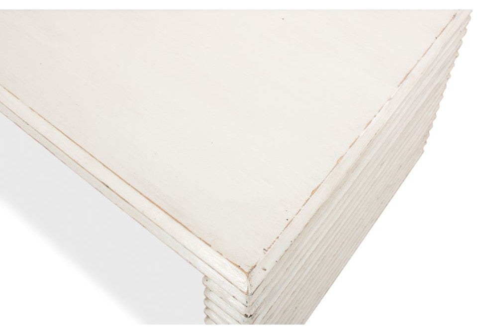 Stacked Cocktail Coffee Table Antique White