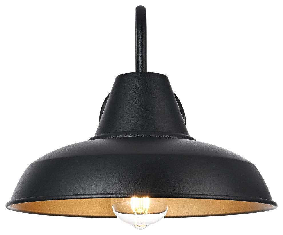 Home Living 15" Outdoor Wall sconce, Black