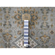 Medium Gray, Hand Knotted, Karajeh Design, Organic Wool, Rug, 3'1"x5'