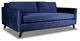Nativa Interiors Chantel 84" Sofa, Blue, Deep Plush Depth
