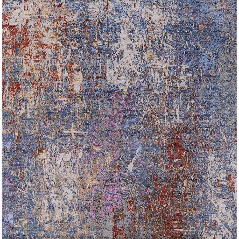 Ahgly Company Indoor Square Mid-Century Modern Area Rugs, 3' Square