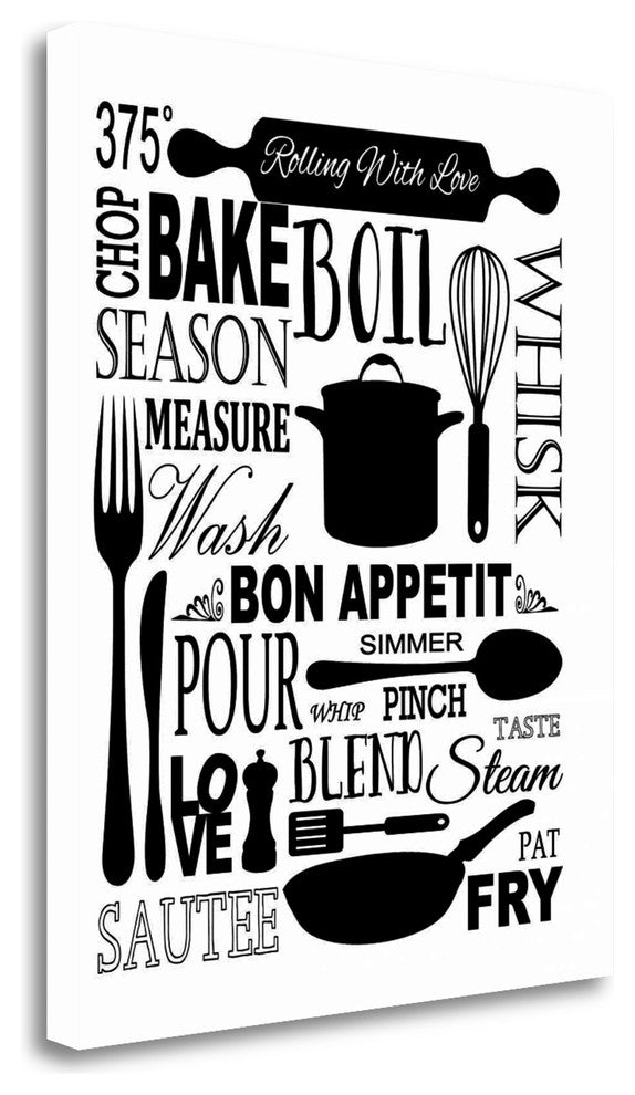 "Culinary Love 1" By Leslie Fuqua, Giclee Print on Gallery Wrap Canvas
