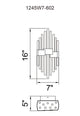 Millipede 7 in LED Satin Gold Wall Sconce