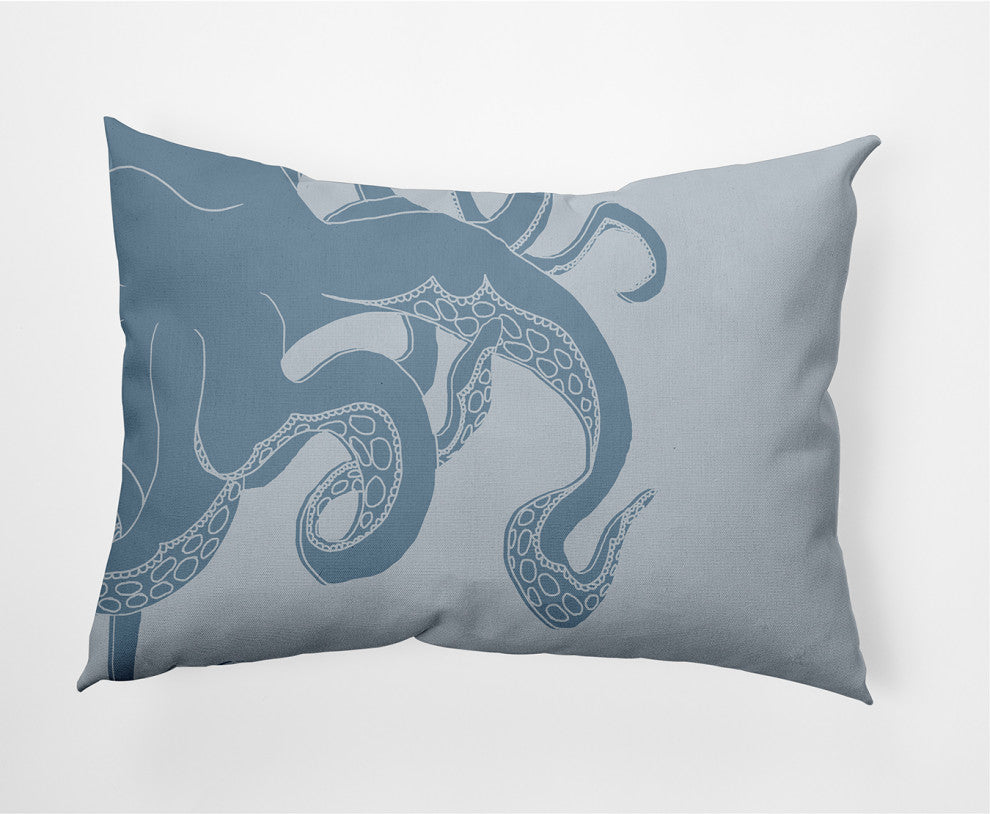 14x20" Gus Nautical Decorative Indoor Pillow, Dusty Smoke