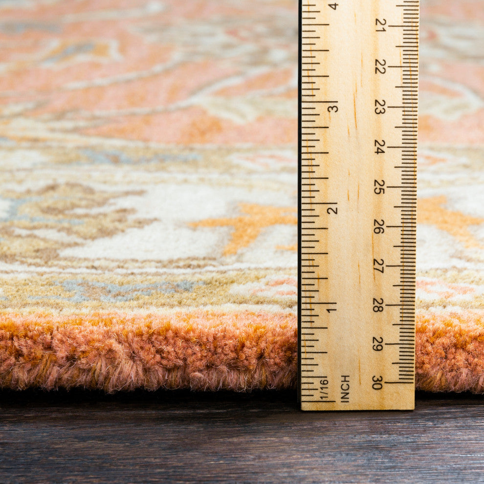 Surya Caesar CAE-1124 Traditional Area Rug, 6' x 9' Oval