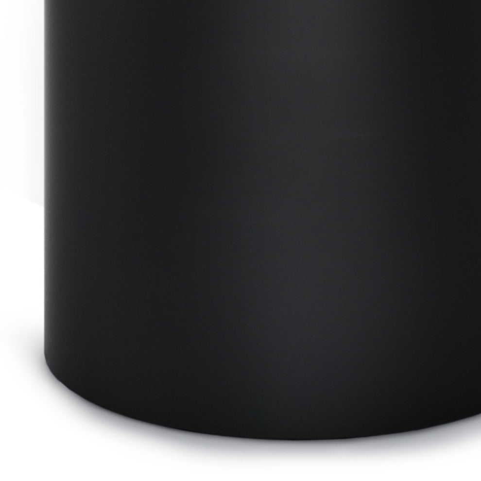 Haynes Solid Mango Wood Wooden Accent Table, Black