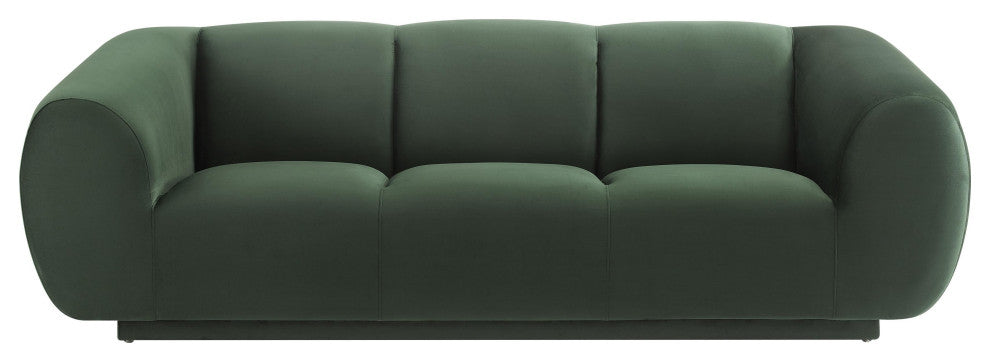 Emmet Forest Green Velvet Sofa