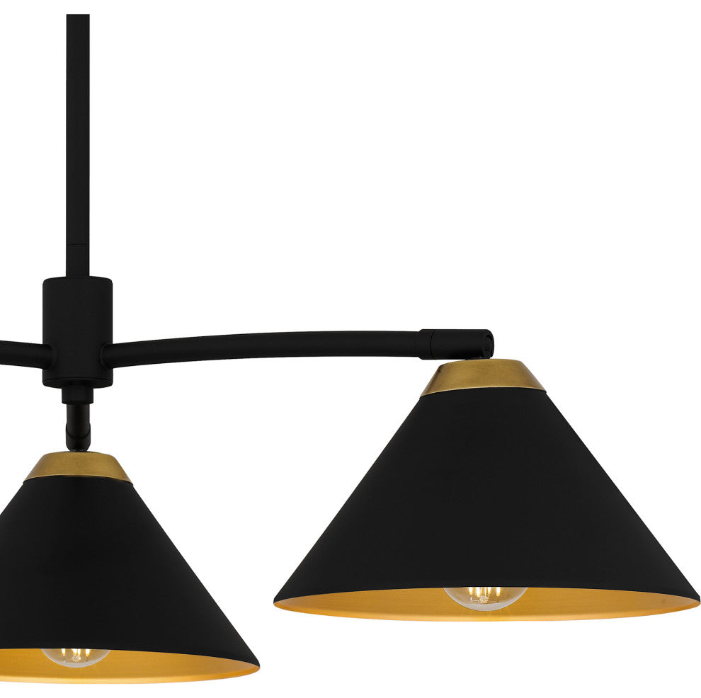 Quoizel ALS5032 Alscott 3 Light 32"W Chandelier - Matte Black
