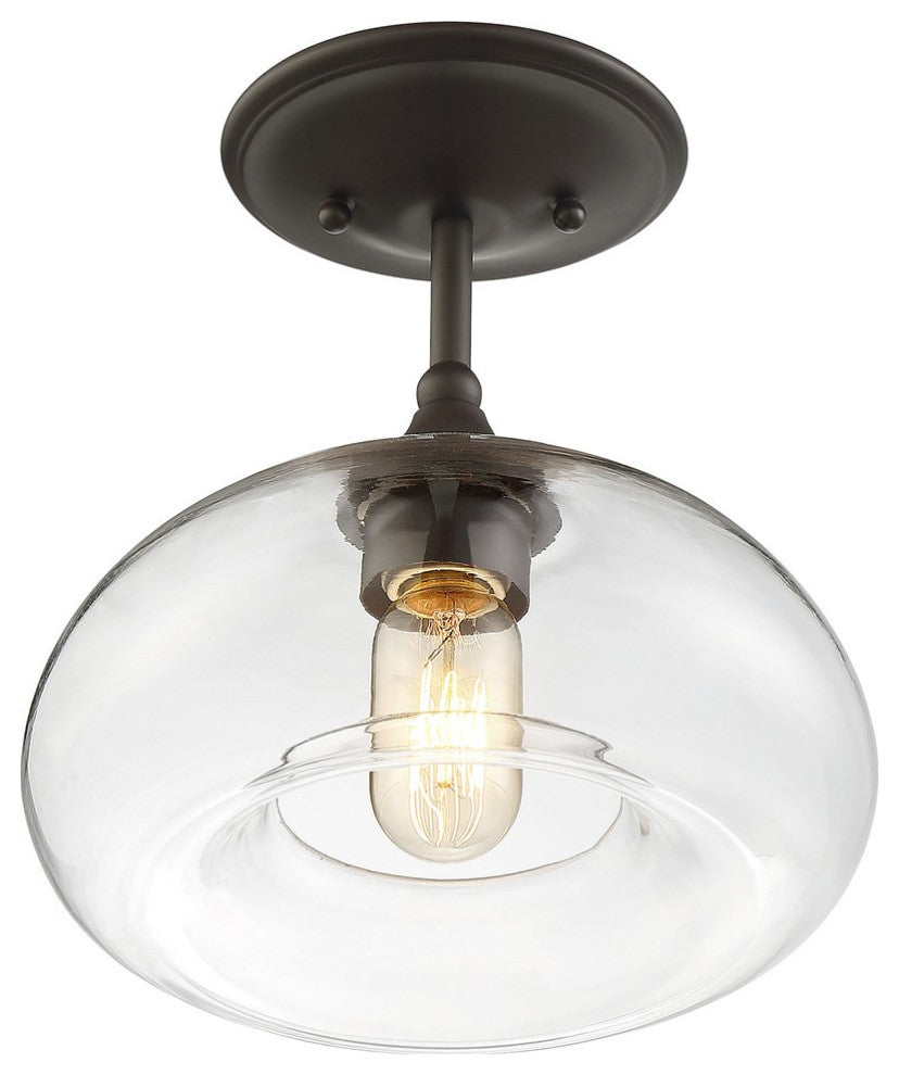 Savoy House Meridian 1 Light Semi-Flush M60017ORB, Oil Rubbed Bronze
