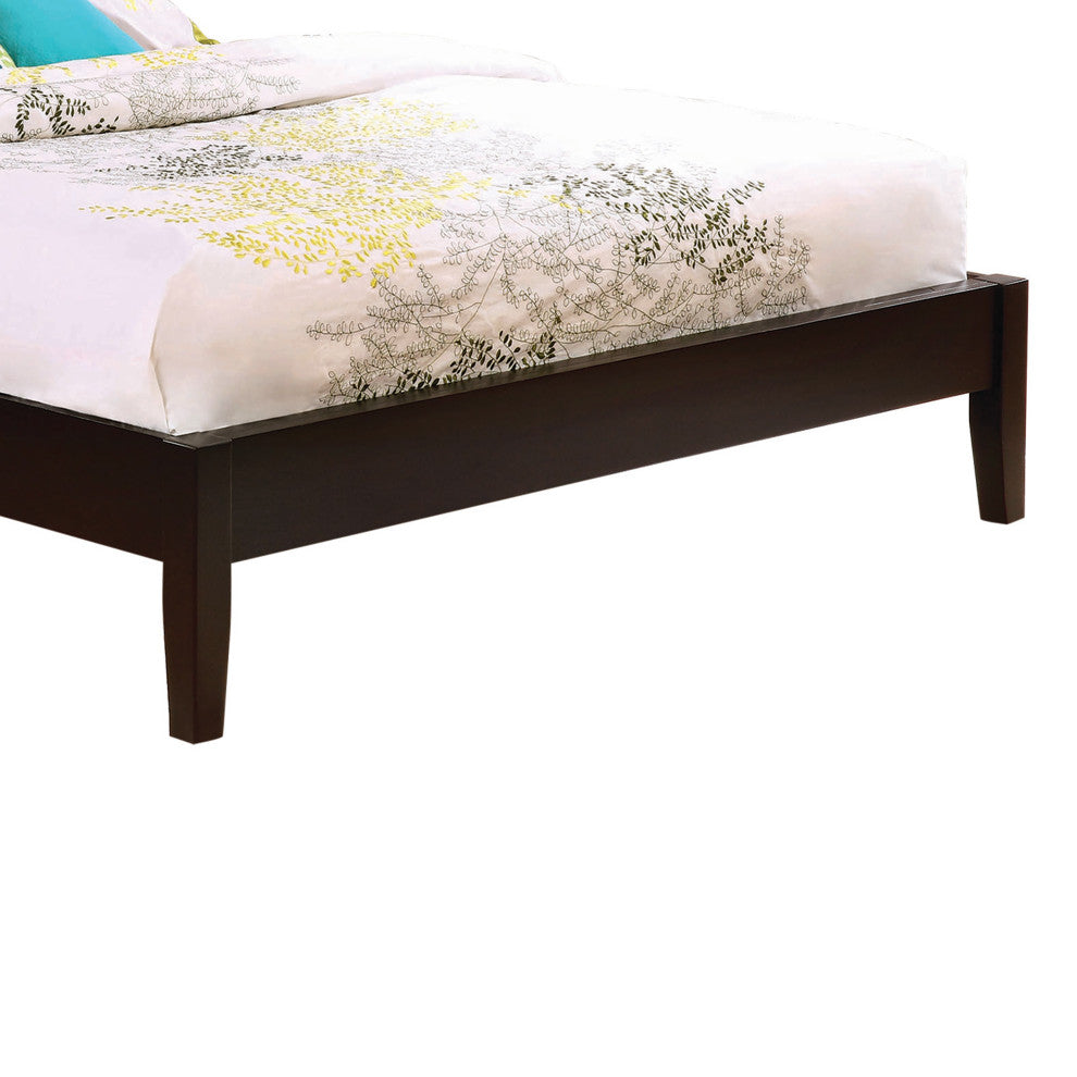 Benzara BM208185 Wooden California King Size Universal Bed Frame, Brown