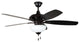 Copeland 52" Ceiling Fan Oiled Bronze Gilded White Frost Glass