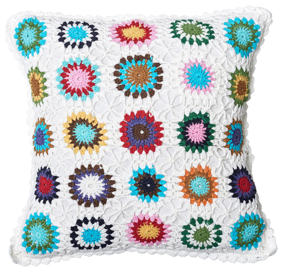 Grandma Crochet Pillow, 20"