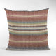 Plutus Multi-Color Lanes Stripe Luxury Throw Pillow, 20"x20"