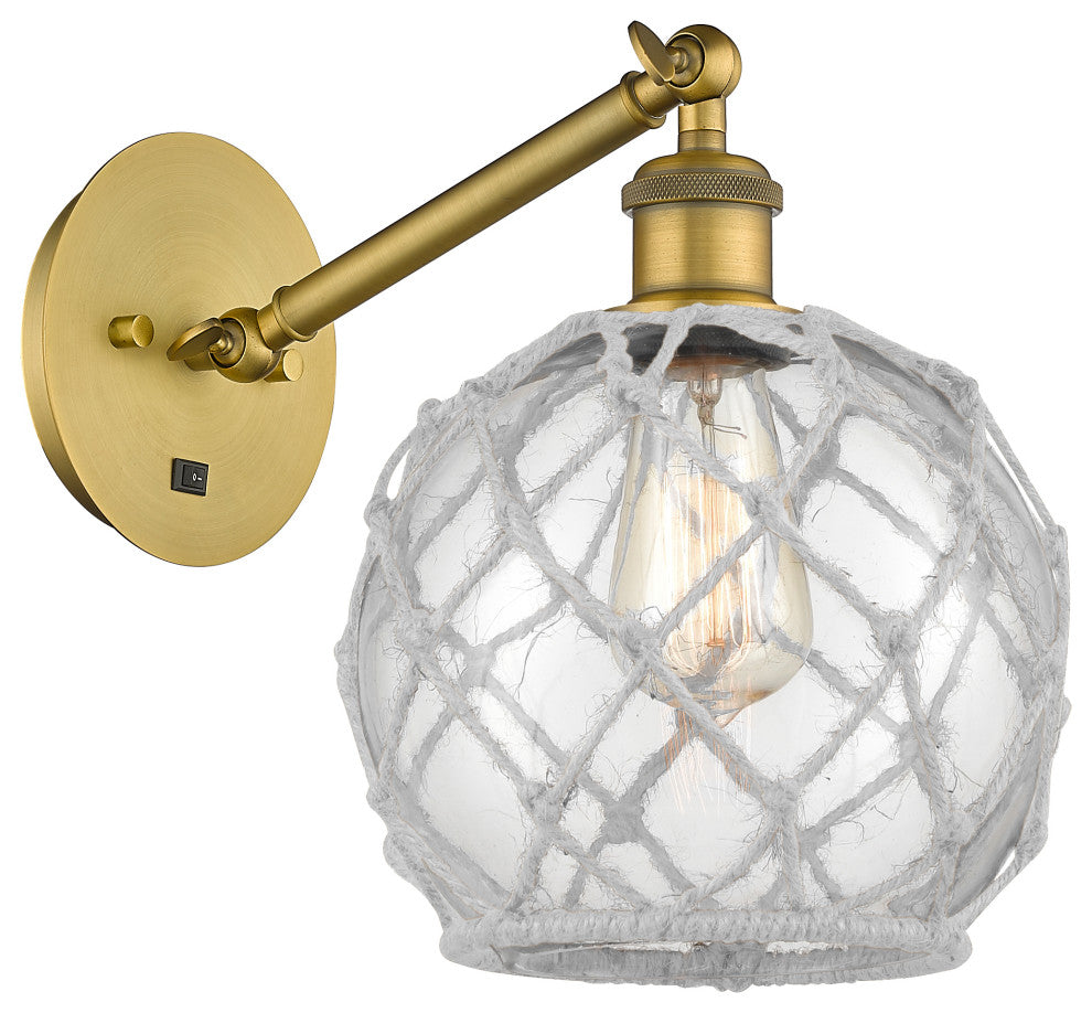 Innovations 317-1W-BB-G122-8RW-LED 1-Light Sconce, Brushed Brass
