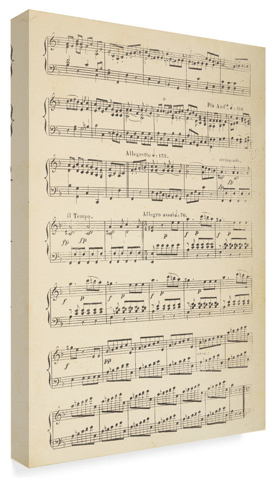 Wild Apple Portfolio ''Musical Notes II'' Canvas Art, 47"x30"