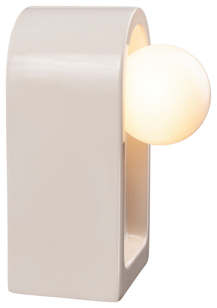 Arcade Wall Sconce, Gloss White