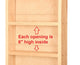 Citrus Primed Gray On the Wall Spice Rack 21"h x 14"w x 3.5"d