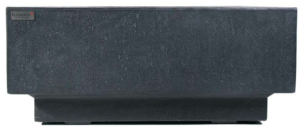 Bergen Square Dark Grey Concrete 40" Natural Gas Fire Table by Elementi Plus
